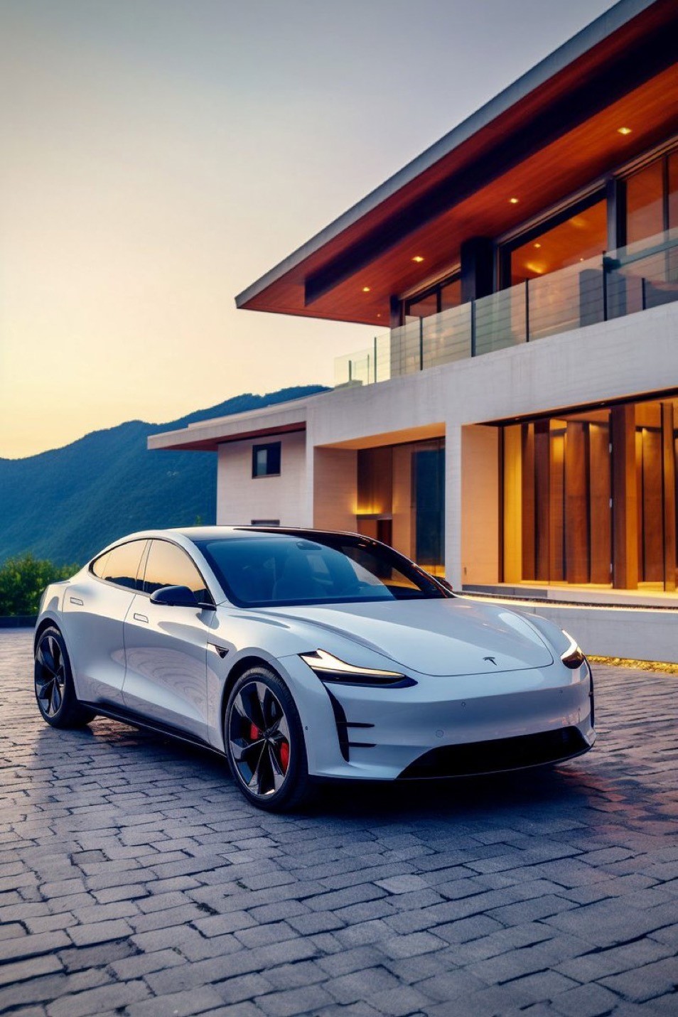 MODEL 3 HIGHLAND REFRESH TESLA STICKER