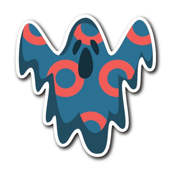 Phish GHOST LOGO color band sticker