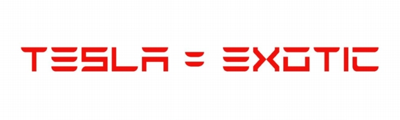 TESLA BRAND DECALS 6 exotic PAIR