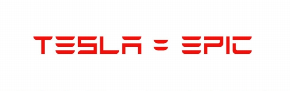 TESLA BRAND DECALS 7 epic PAIR