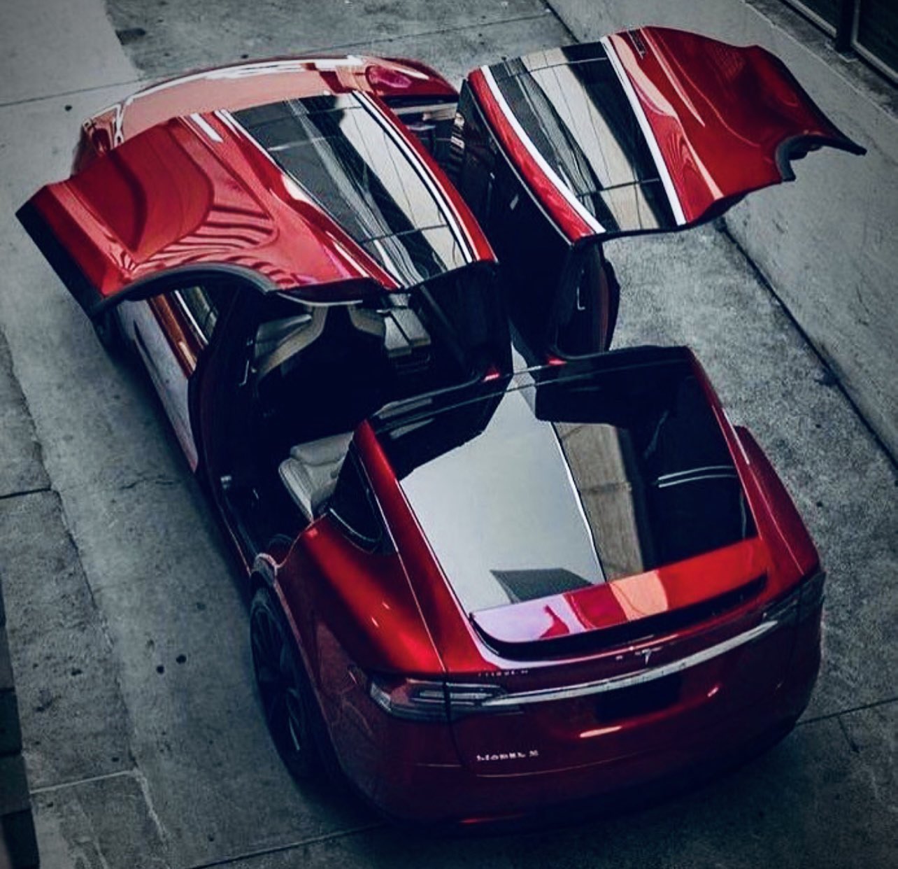 TESLA MODEL Y DOORS OPEN LETS FLY STICKER