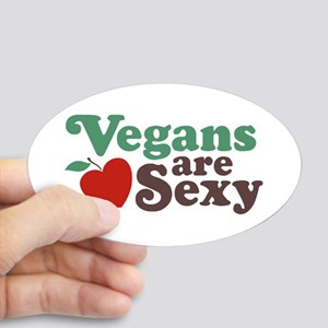 Vegans_are_Sexy_Oval_Sticker