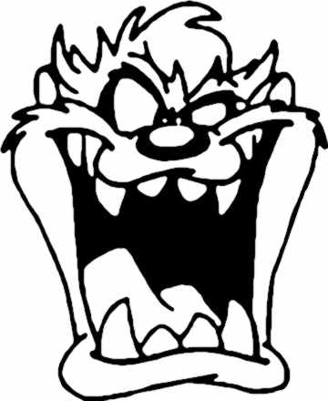 Taz Sticker decal  1