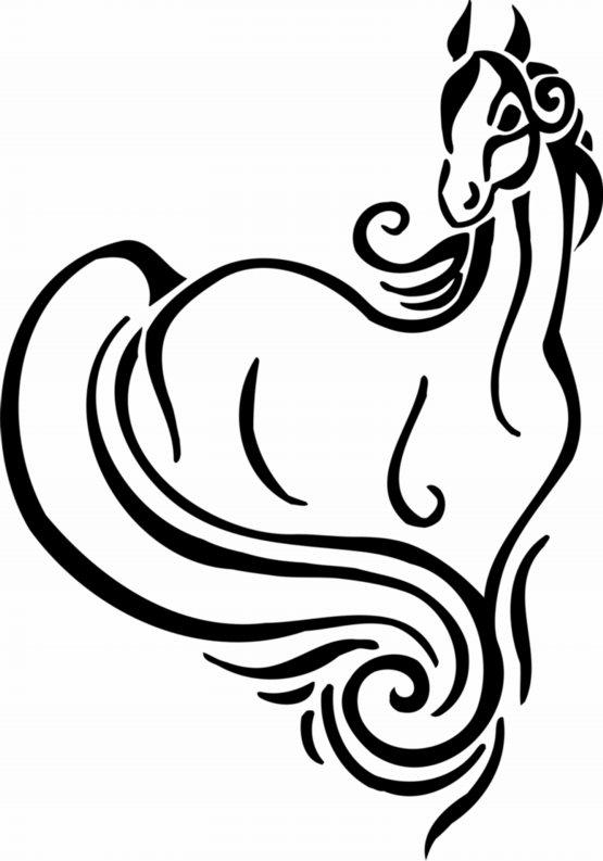 Tribal Horse 2 Diecut Decal