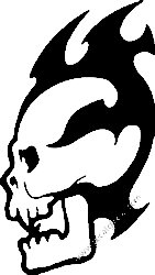 Tribal Skull Vinyl Decal 09