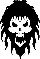 Tribal Skull Vinyl Decal 13