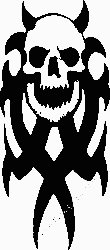 Tribal Skull Vinyl Decal 21