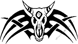 Tribal Skull Vinyl Decal 30