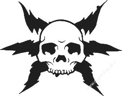 Tribal Skull Vinyl Decal 35