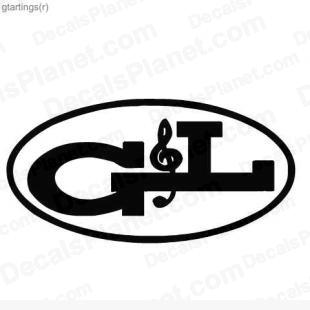 Vinyl Music Sticker 1095