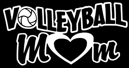 Volleyball MOM Window or Wall Sticker 3