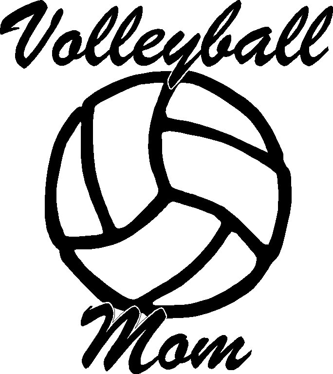 Volly Mom Adhesive Vinyl Decal