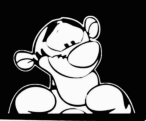 Tigger Peek Decal Sticker
