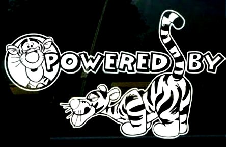 Tigger Power By Decal Sticker