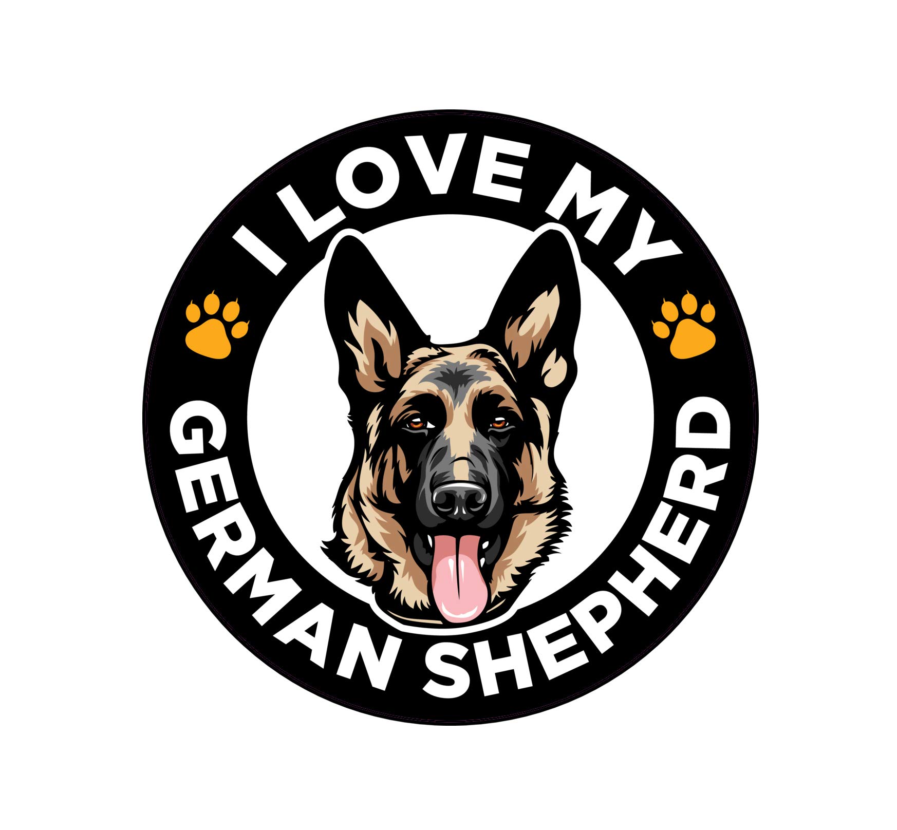 german shepard round