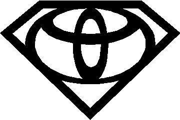 toyota superman diamond decal