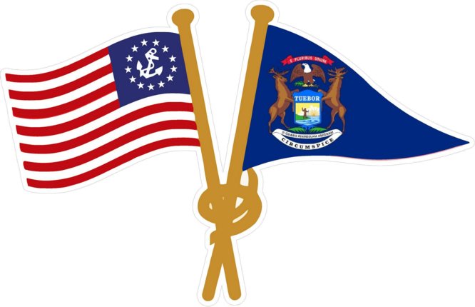 AYC-burgee-crossed-with-USA-flag-boating-sticker-TUEBOR