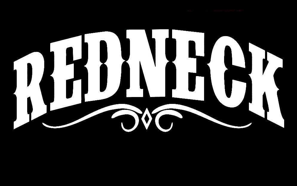 REDNECK arched with scroll DIE CUT REBEL DECAL