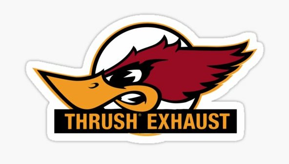 THRUSH EXHAUST AUTO LOGO STICKER