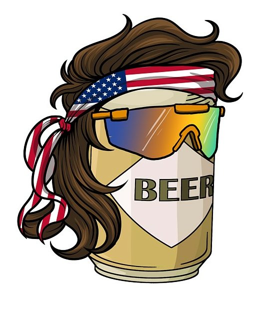 mullet-pride-redneck-BEER STICKER