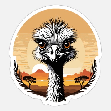 Emu Funny Animal Sticker 10