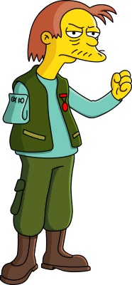 Herman_Hermann funny simpson sticker