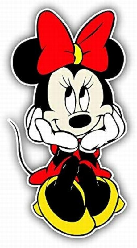 MINNIE MOUSE Funny Sticker Comics Cartoon Decal