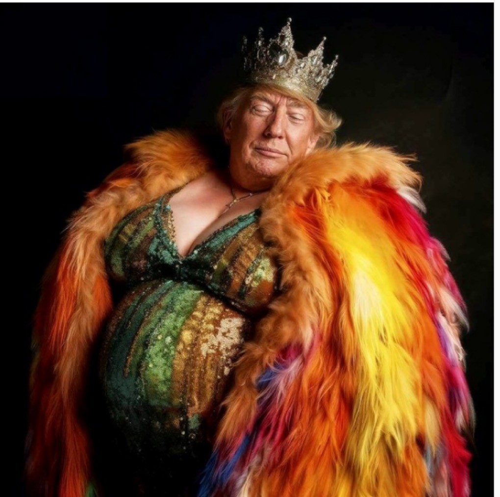 TRUMP I AM PERTTIER THAN KAMALA STICKER