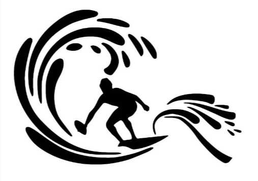 big surf HAWIAAN decal