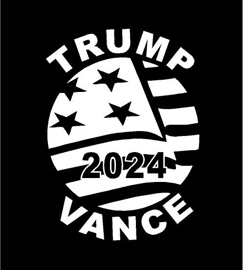trump vance 2024 die cut political decal 77