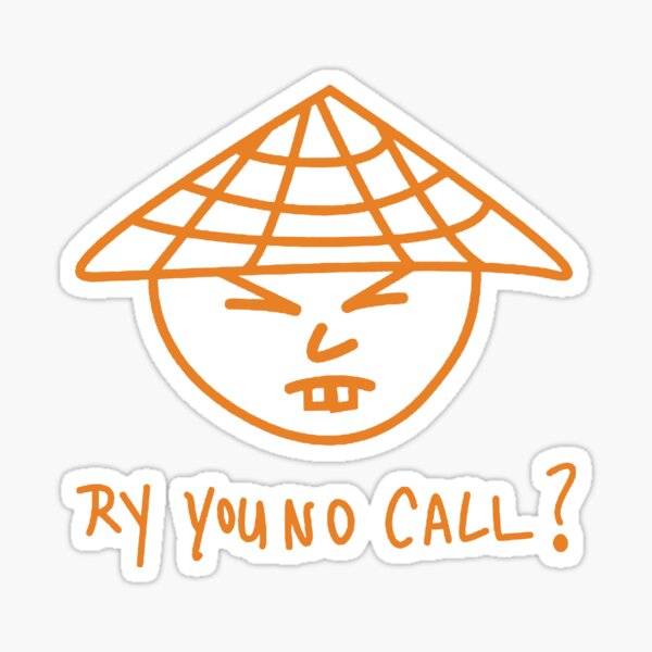 RY YOU NP CALL ANTI Racist Sticker