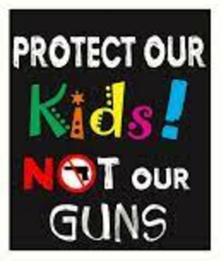 protect our kids not our guns sticker
