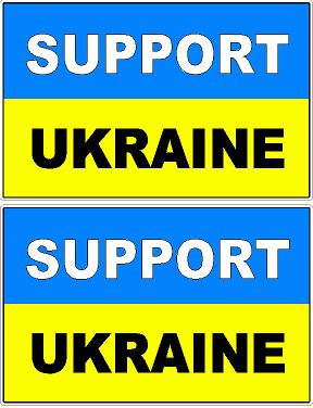 support Ukraine sticker set