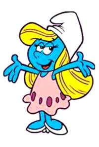 Smurfette Hug Me Sticker