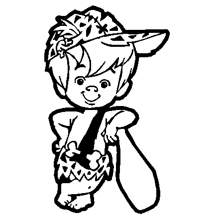 Bam Bam Standing Decal