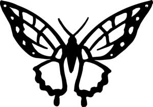 Butterfly Vinyl Decal 012