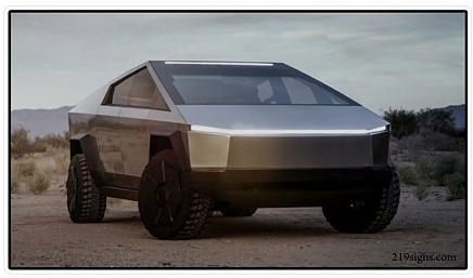 CYBERTRUCK PHOTO STICKER 17