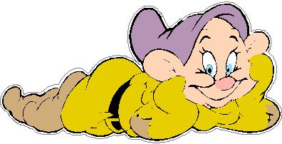 dopey laying down sticker