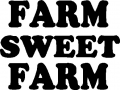 FARM SWEET FARM DECAL