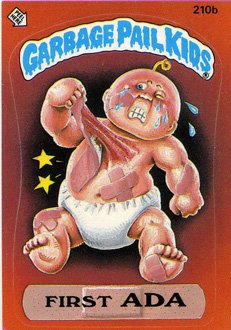 First ADA Funny Sticker Name Decal