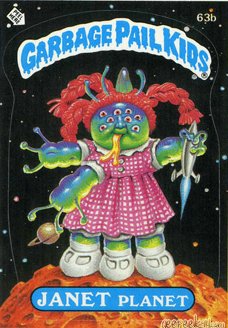 JANET Planet Funny Sticker Name Decal