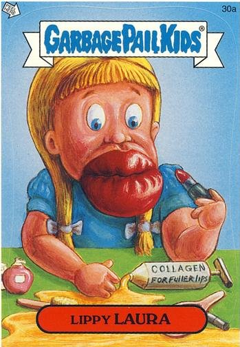 Lippy LAURA Funny Decal Name Sticker