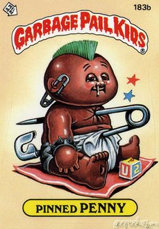 Pinned PENNY Funny Decal Name Sticker