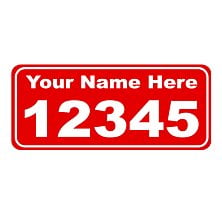 Reflective Mailbox Address Decals (Pair)