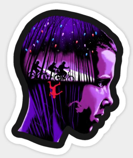 STRANGER THINGS 11 STICKER