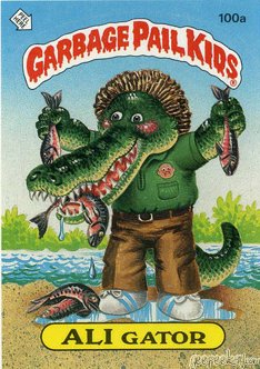 ALI Gator Funny Sticker Name Decal