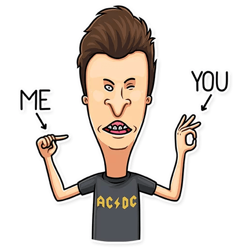 beavis and butthead mtv funny cartoon sticker_11