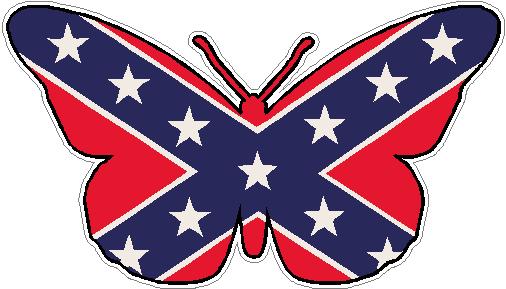 Butterfly Camo Sticker 1 - FLAG REBEL