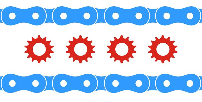 CHICAGO FLAG BICYCLE STICKER