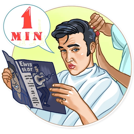 elvis presley the king music band sticker 13